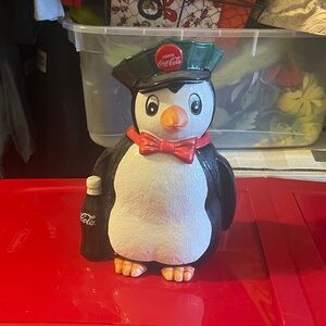 Coca-Cola Penguin with Red Bow Tie and Bottle